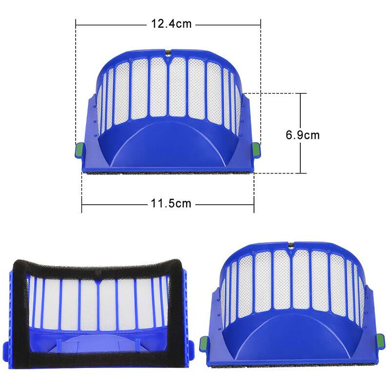 3 Pack HEPA Filters Compatible with iRobot Roomba 600 Series AeroVac 600 620 630 650 660 Vacuum Cleaner - Image 3