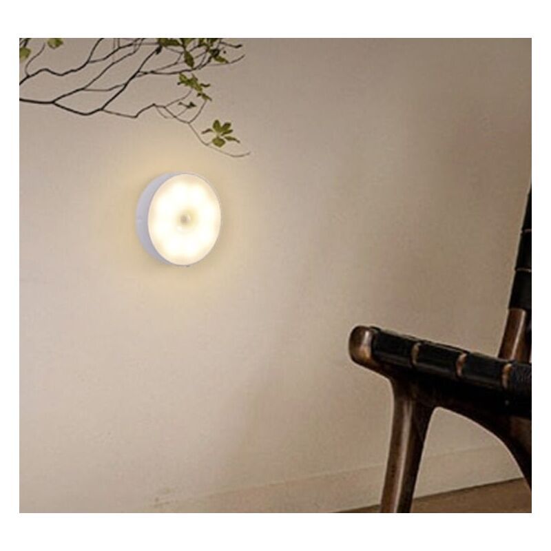 2 Pack Rechargeable Night Light with Motion Sensor Automatic Wall Night Lamp Children s Night Light LED Lamp for Baby Bedroom, Living Room, Garage - Image 3