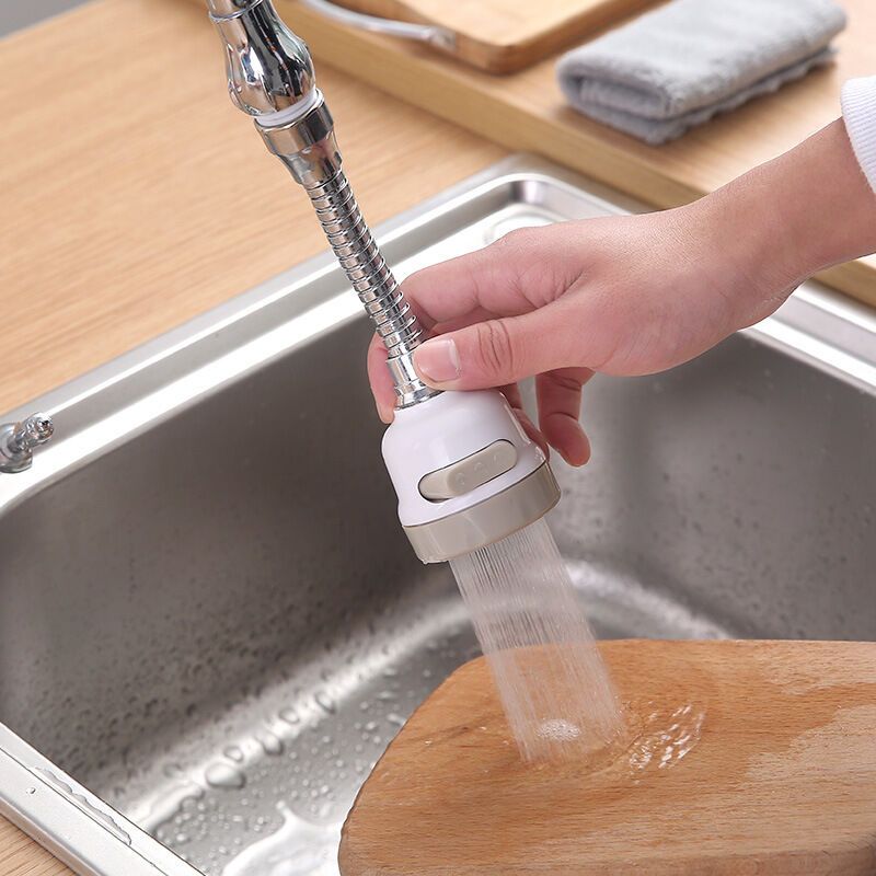 Water Saving Filter Nozzle, 360 Degree Movable Kitchen Faucet Head, 3 Modes Adjustable Shower Head Filter Sprayer for Kitchen Bathroom, Lengthen - Image 3