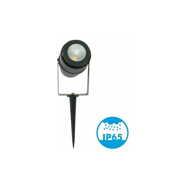 LED Garden Stake Spotlight 12W Black 720 LM Color Temperature, Neutral White 4000K - Image 1