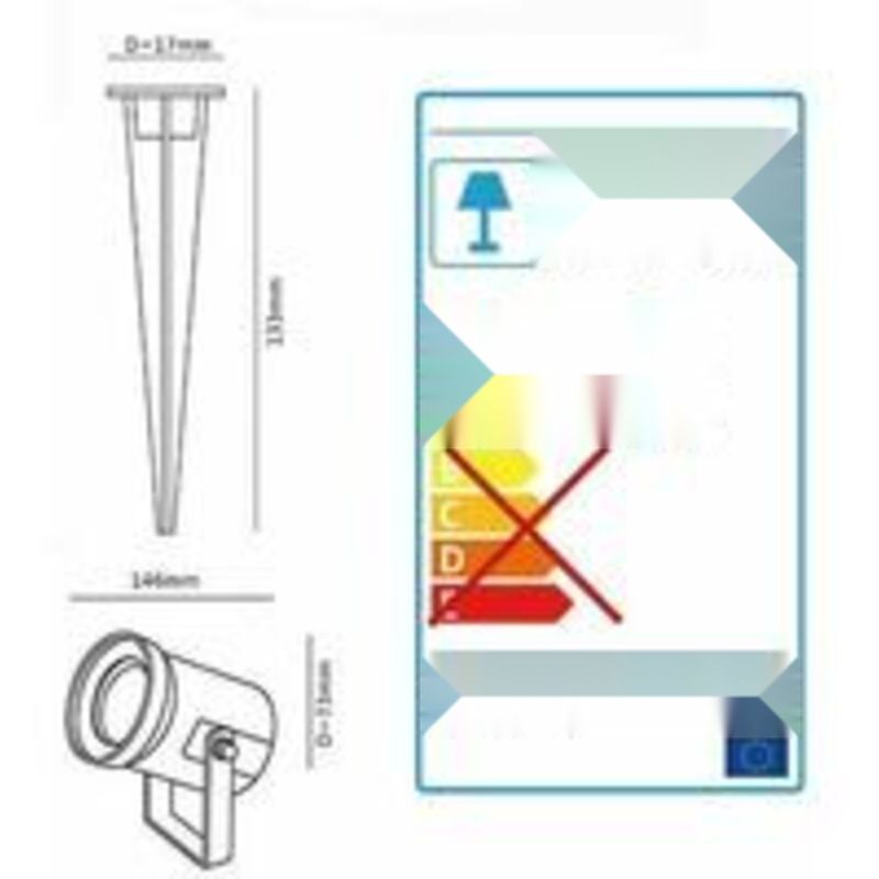 LED Garden Stake Spotlight 12W Black 720 LM Color Temperature, Neutral White 4000K - Image 2
