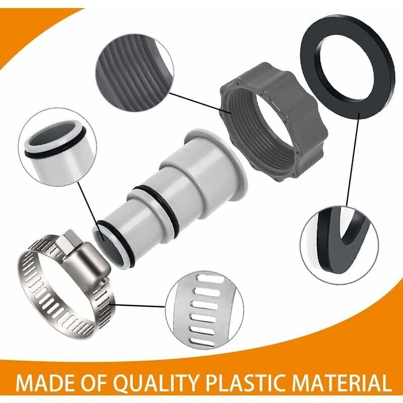 Swimming Pool Hose Adapter Compatible with Intex Pump Hose Connections, 32mm and 38mm - Image 4