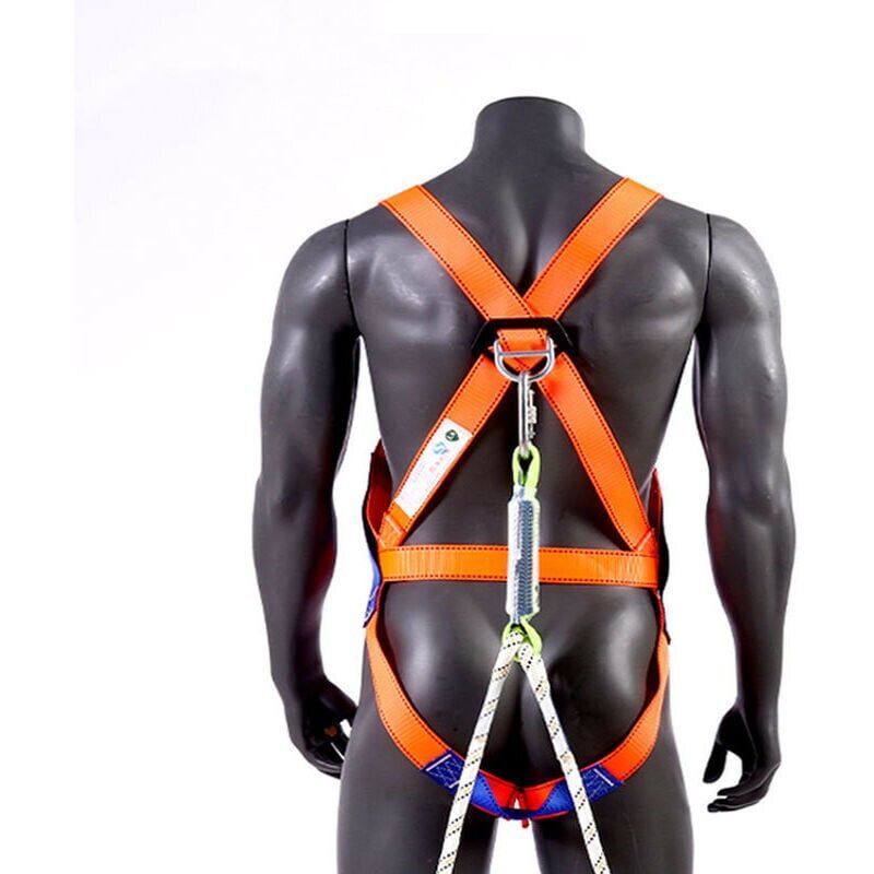 Nylon Double Fall Arrest Harness, Climbing Harness, Full Body Fall Protection Harness from Height, Adjustable Harness - Image 1