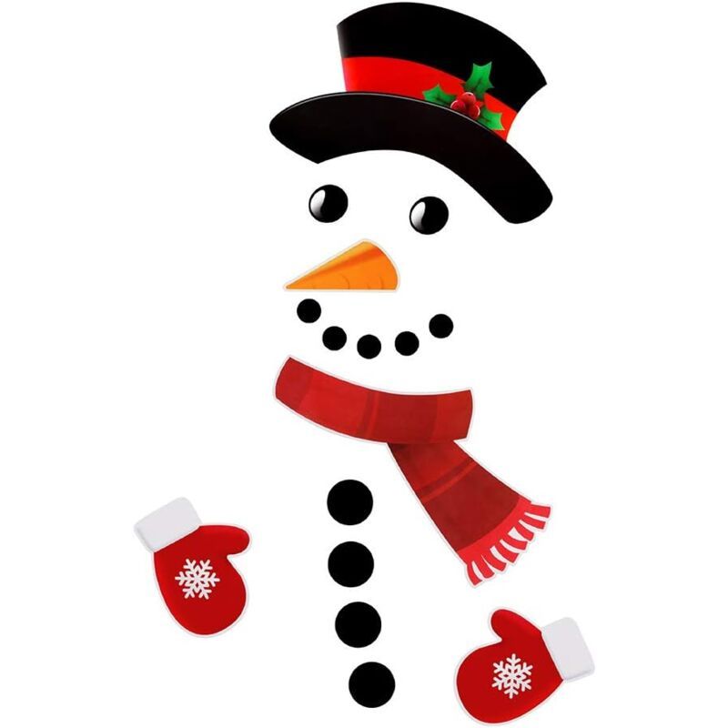 16 Pack Snowman Fridge Magnets, Funny Fridge Magnet Fridge Stickers Holiday Christmas Decorations for Refrigerator, Metal Door, Large - Image 2