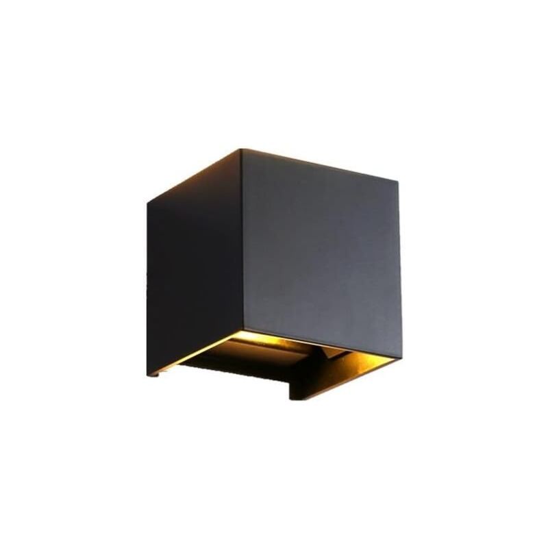 LED Wall Light, Surface Mounted Waterproof Wall Light Indoor Wall Lights Living Room Outdoor Porch, 6W Color, Black - Image 3