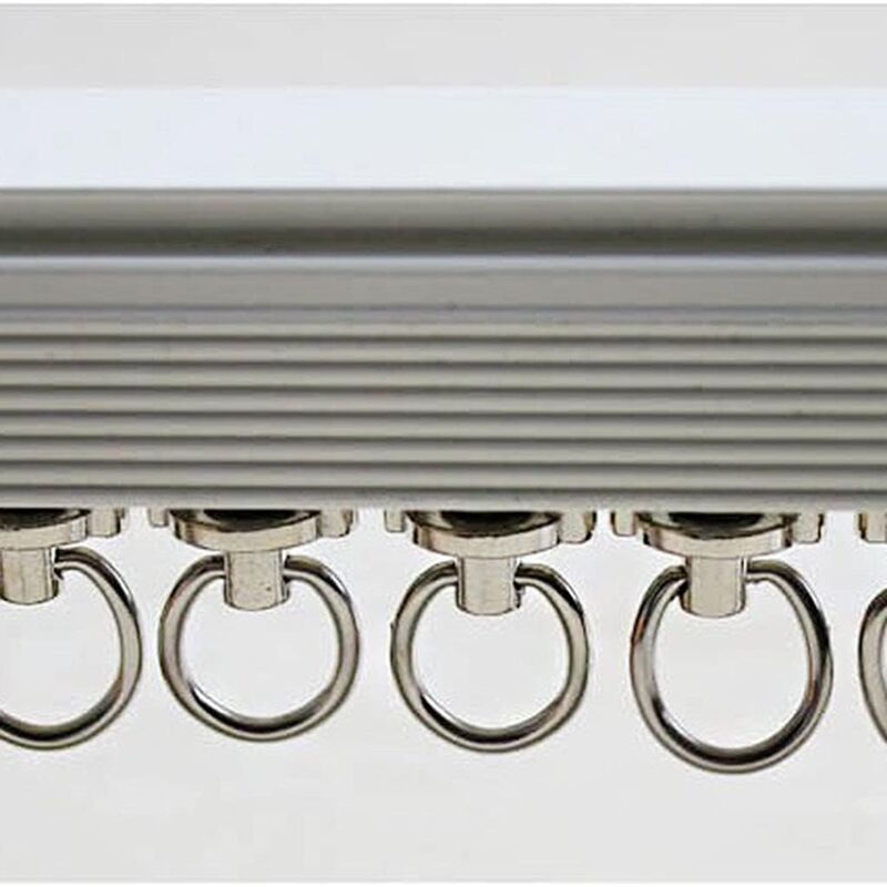 20 Pieces Plastic Curtain Track Glider Rail Rollers Twin Rollers Aluminum Alloy, Small - Image 3