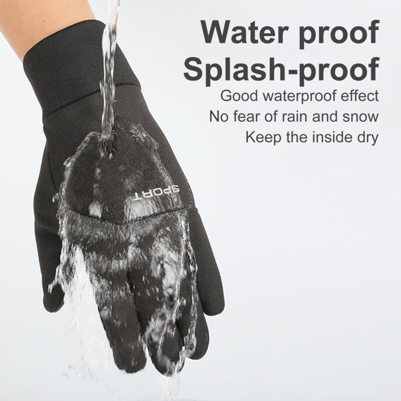 Waterproof Wind Resistant Non Skid Winter Gloves, XL - Image 3