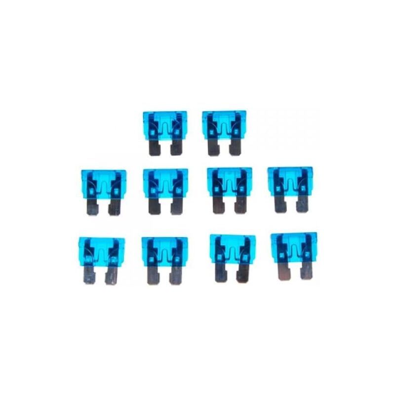 10 Pieces 15A 32V Standard Blade Fuse Car Auto Motorcycle Medium Size Blue - Image 1