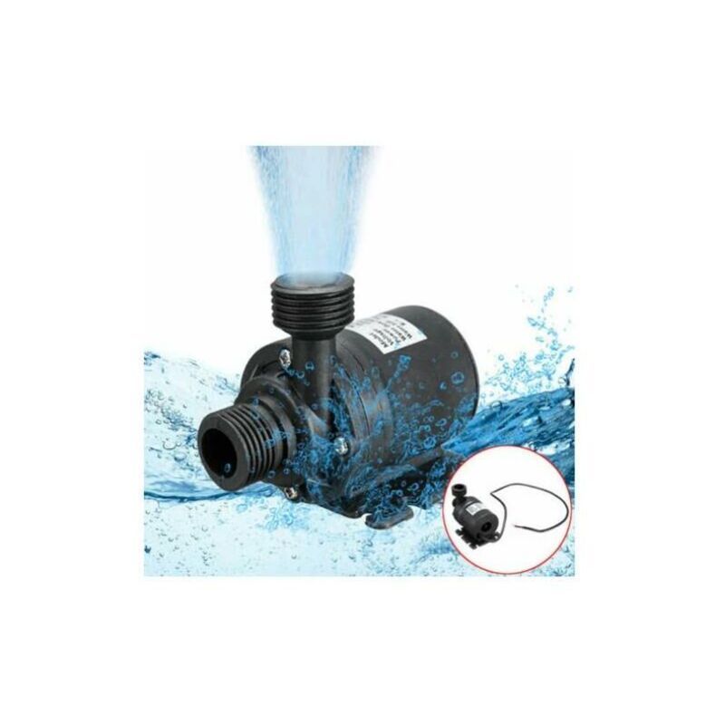 DC12V 800L H Low Noise Brushless Submersible Pump with 4 Point Nozzle and 50cm Cable, 5m - Image 2