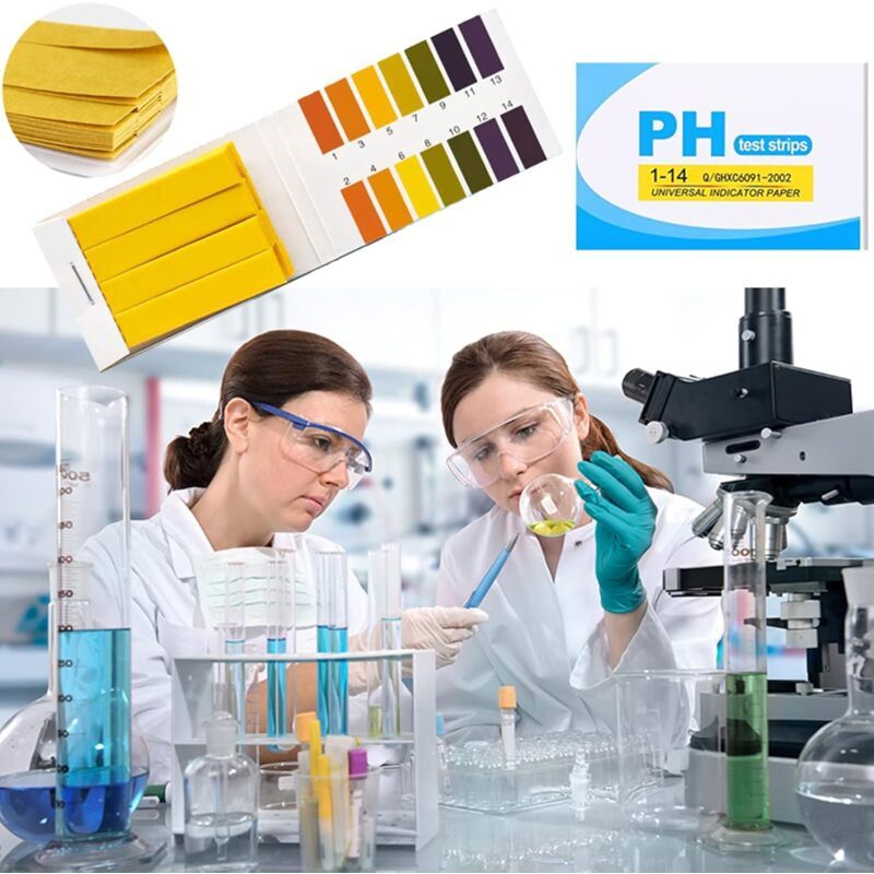 320 Pieces Swimming Pool Water Testing, pH Strip, pH 1 14 Test Paper Extensive Test Paper, Litmus Test Paper for Aquariums Saliva Water Soil Test K - Image 3