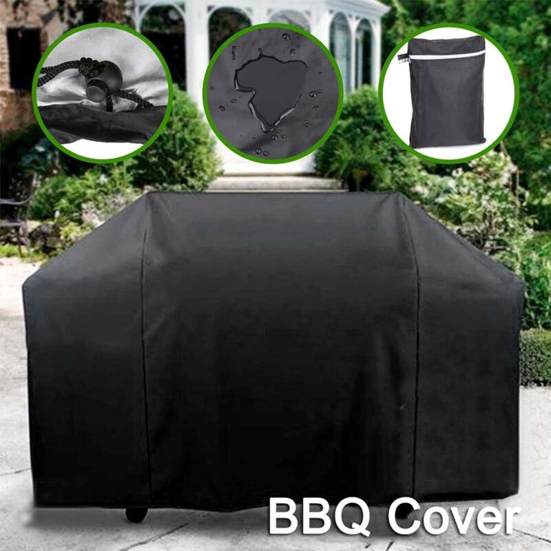 Barbecue Cover, Barbecue Protective Tarpaulin, Grill Cover Anti Wind Anti UV Anti Water Anti Moisture Dustproof, 147 x 61 x 117cm - Image 3