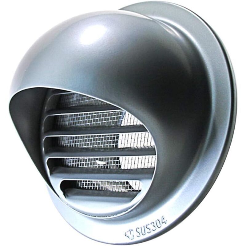 Outdoor Ventilation Grille, Stainless Steel Air Vent with Fly Guard and Fly Guard for Office, Kitchen, Bathroom, 120mm - Image 1