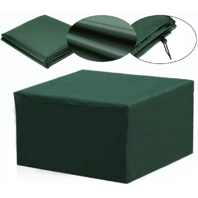 Rectangular Waterproof Patio Furniture Cover with UV Protection for Patio Table, Garden Furniture, Green, 230 165, 70cm - Image 4