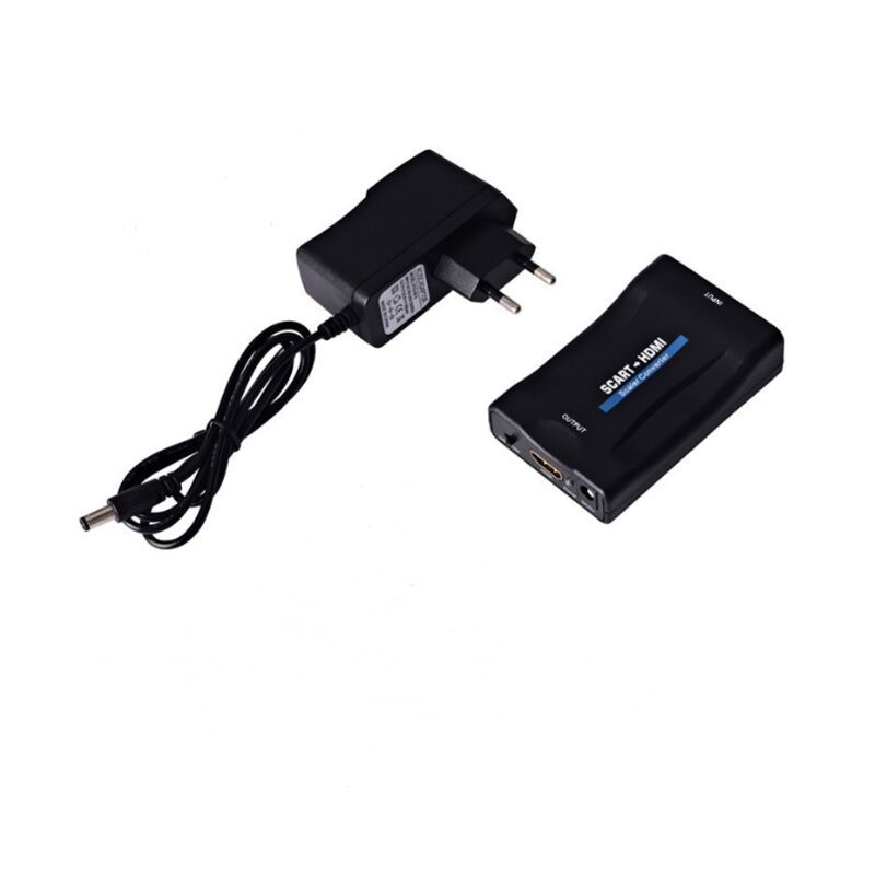 SCART to HDMI Converter 1080P 60Hz Analog to Digital Audio Video Adapter - Image 1