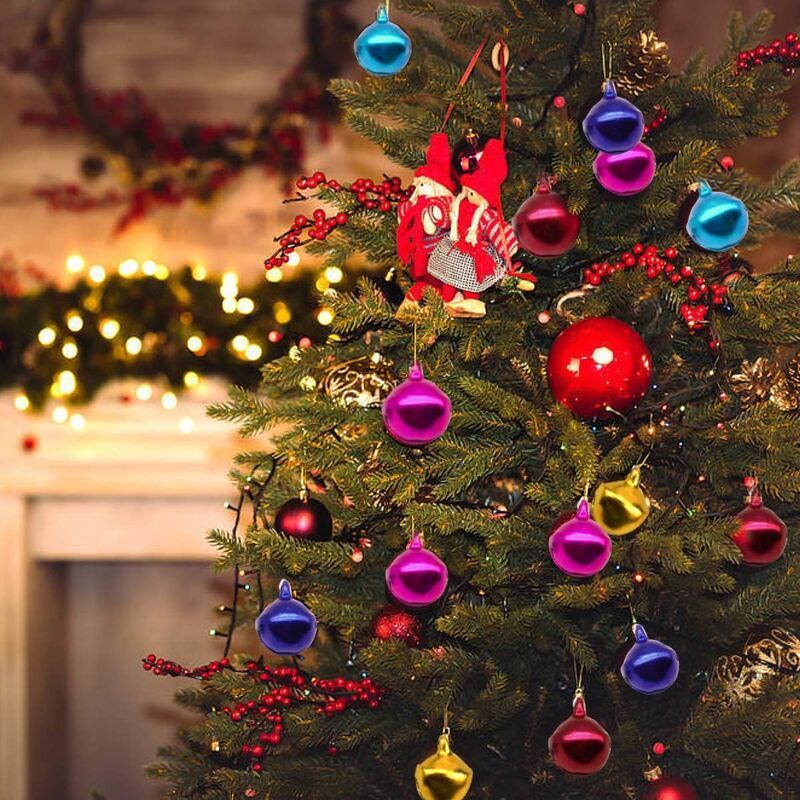 300 Pieces Small Jingle Bells, Metal Jingle Bells, Multicolored Bells, Christmas Bells, Dog and Cat Bells for Jewelry Making - Image 4