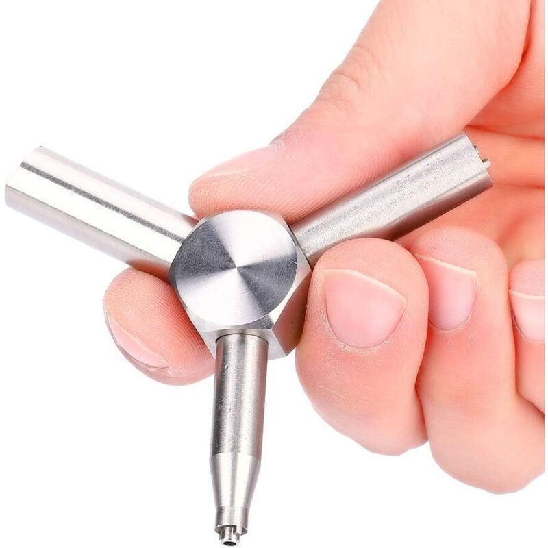 Element Valve Wrench Compatible with KSC WA Airsoft KSC Magazine Loader Removal Tool, Silver Triangular Valve Wrench - Image 2