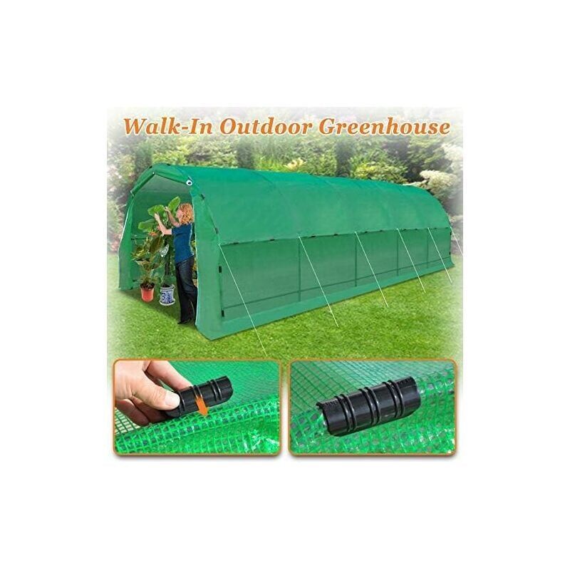 20 Pieces Greenhouse Clips, Hose Clamps for Fixing Covers to Garden Greenhouses, Films, Plants, 25mm - Image 2