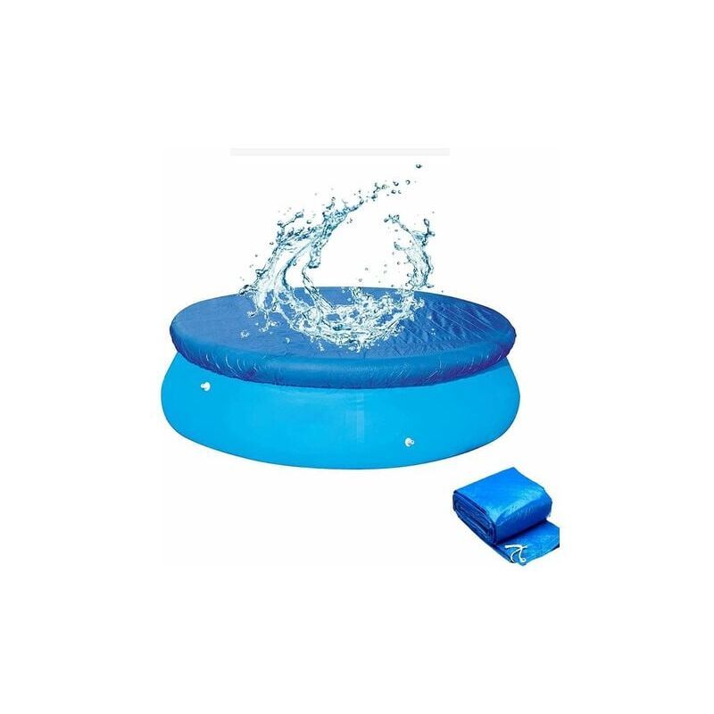 Swimming Pool Cover Round Rain Cover for Above Ground Pools, 457cm Diameter - Image 1