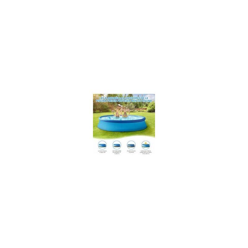 Swimming Pool Cover Round Rain Cover for Above Ground Pools, 457cm Diameter - Image 3