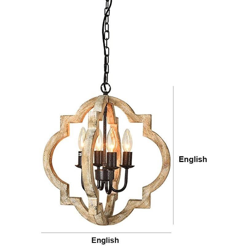 American Retro Industrial Ceiling Light Log Color E12 40W, 40 x 43cm - Image 4