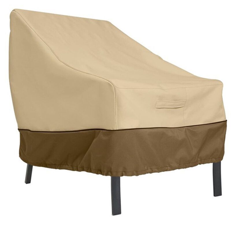 Waterproof Oxford Garden Bench Cover Anti UV Wind Protective Cover, Brown, 85 x 80 x 91.5cm - Image 1