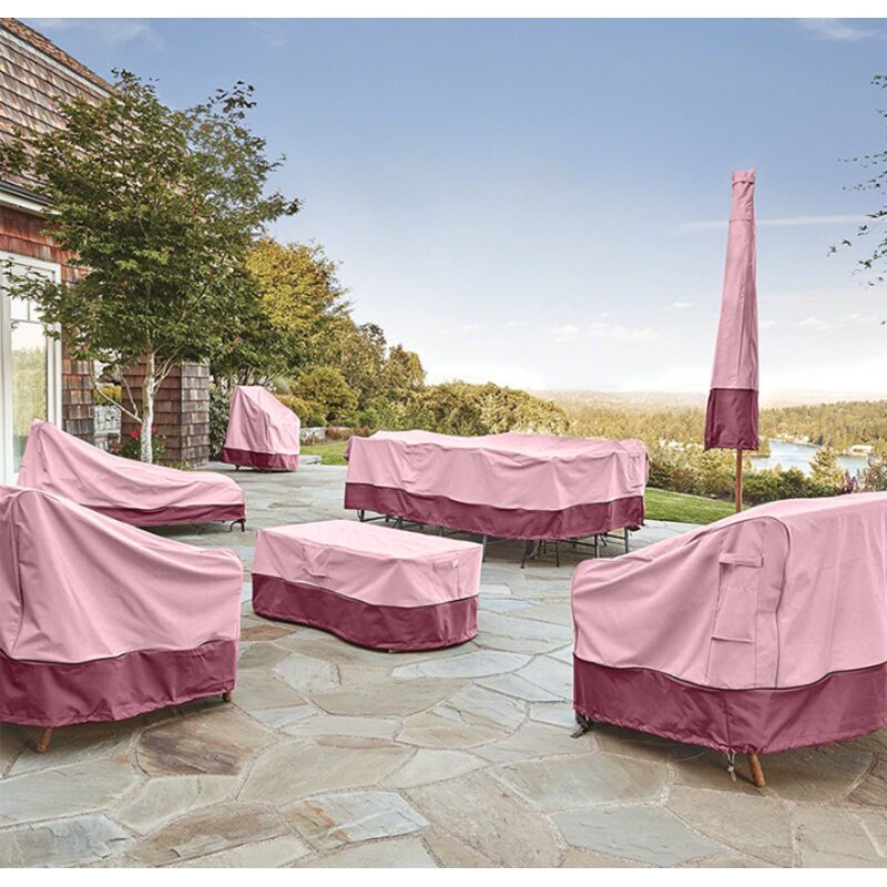 Waterproof Oxford Garden Bench Cover Anti UV Wind Protective Cover, Brown, 85 x 80 x 91.5cm - Image 2