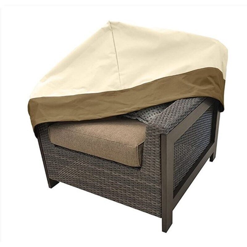 Waterproof Oxford Garden Bench Cover Anti UV Wind Protective Cover, Brown, 85 x 80 x 91.5cm - Image 3