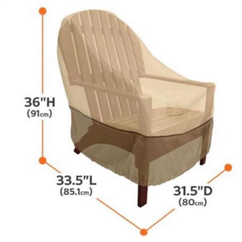 Waterproof Oxford Garden Bench Cover Anti UV Wind Protective Cover, Brown, 85 x 80 x 91.5cm - Image 4