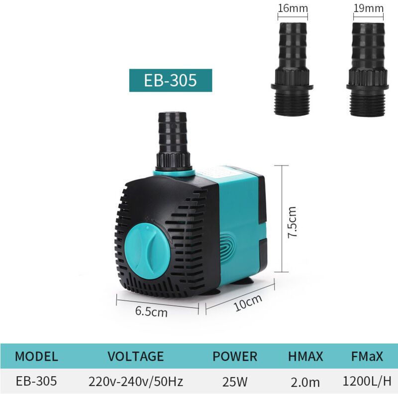 Aquarium Circulating Water Pump Fish Pond Pump Aquarium Side Suction Pump 25w - Image 2