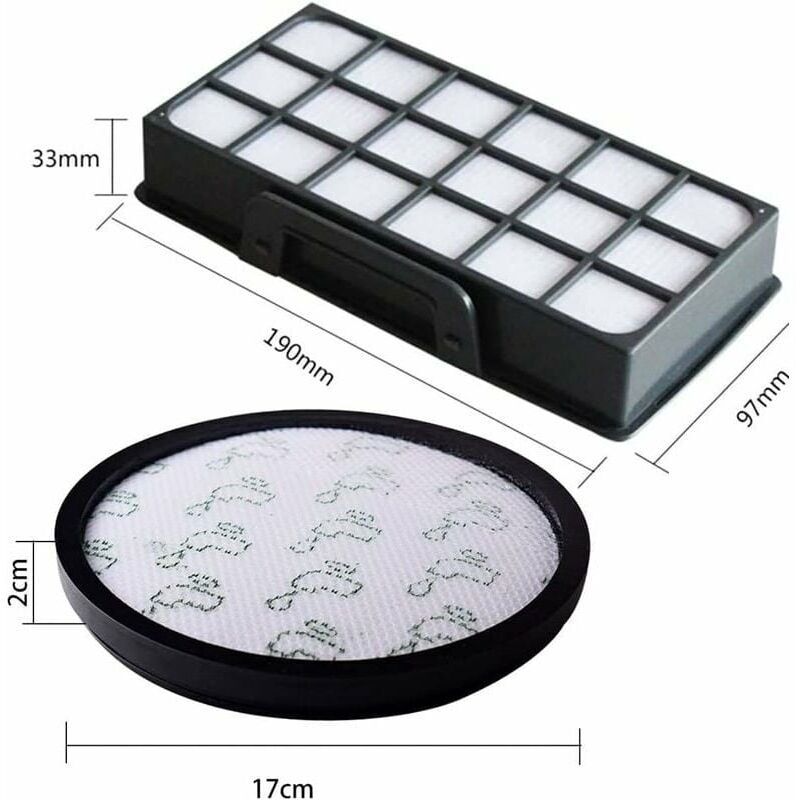2 Pack Replacement Filters Compatible with Rowenta X Trem Power Cyclonic Vacuum Cleaner ZR006001 RO69xx RO72xx - Image 4