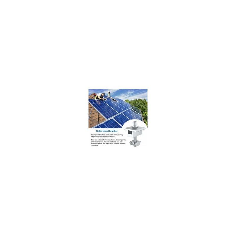 10 Pieces Aluminum Solar Panel Bracket T Shaped Center Terminals for 30mm Framed Panels - Image 4