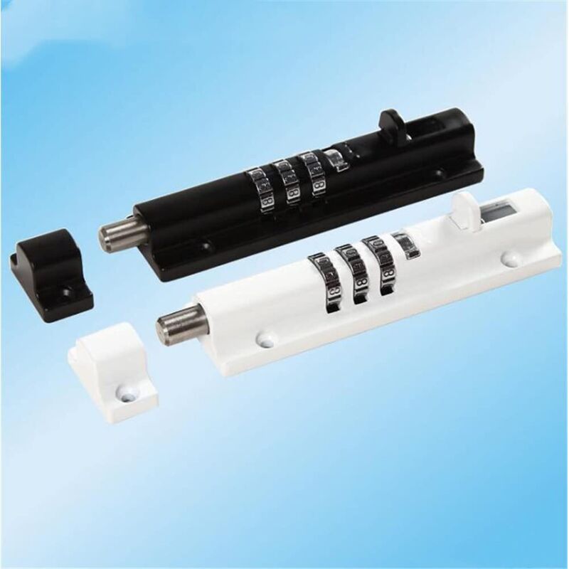 Gate Lock, Mechanical Combination Lock No More Keys Required Gates, Sheds, Any Storage Area and Any Door, White - Image 4