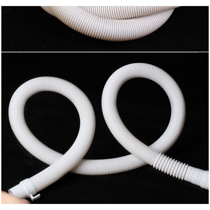 Corrugated Plastic Tube Washing Machine Drainage Extension Tube Gray, 2m - Image 3