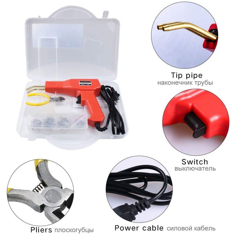 200 Pieces Plastic Welder 50W Hot Plastic Welding Machine Car Bumper Repair Kit with Hot Staplers - Image 3