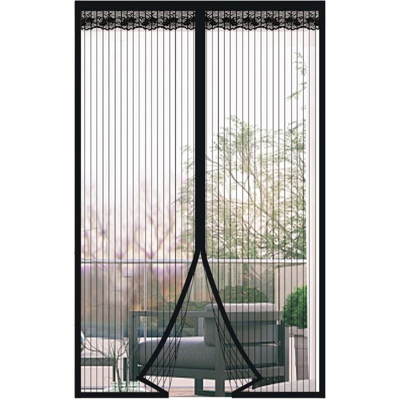 Mosquito Net Door Magnetic Anti Fly Curtain Anti Mosquito Door Curtain with Magnetic Closure Without Drilling for Balcony Door, 80cmx210cm - Image 1