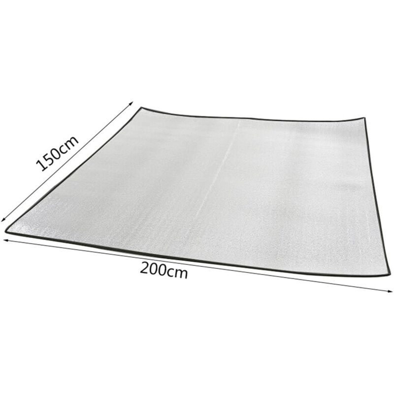 Moisture proof Mat Outdoor Picnic Portable Tent Mat Travel Waterproof Mat double sided Aluminum Film moisture proof Mat, 200x150CM - Image 2