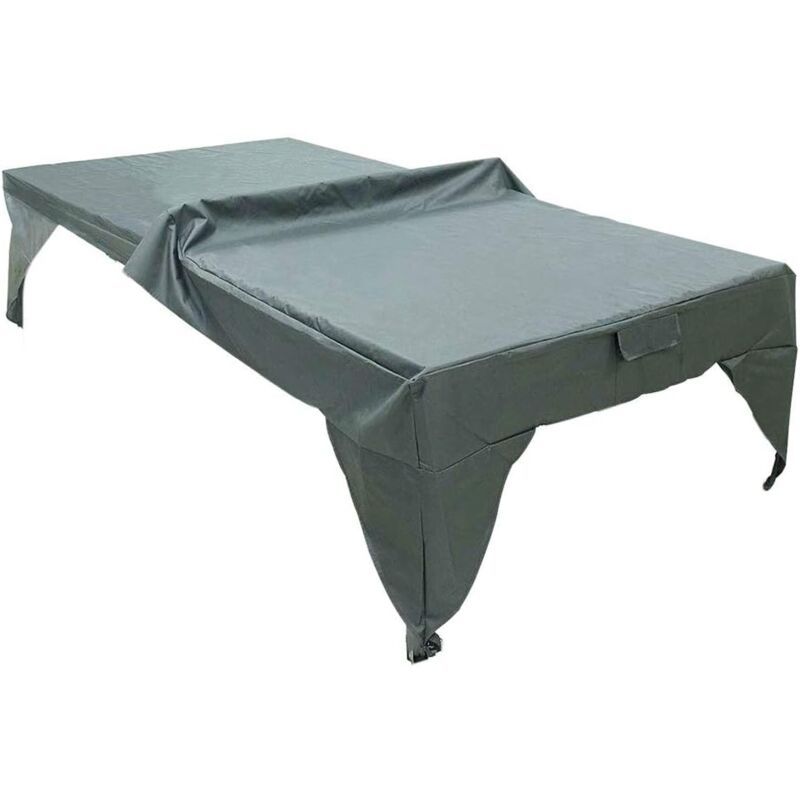 Table Tennis Table Cloth, Polyester Taffeta, Waterproof Ping Pong Table Cloth, Indoor Outdoor Sports Equipment Protection, Garden, Playground, School - Image 1