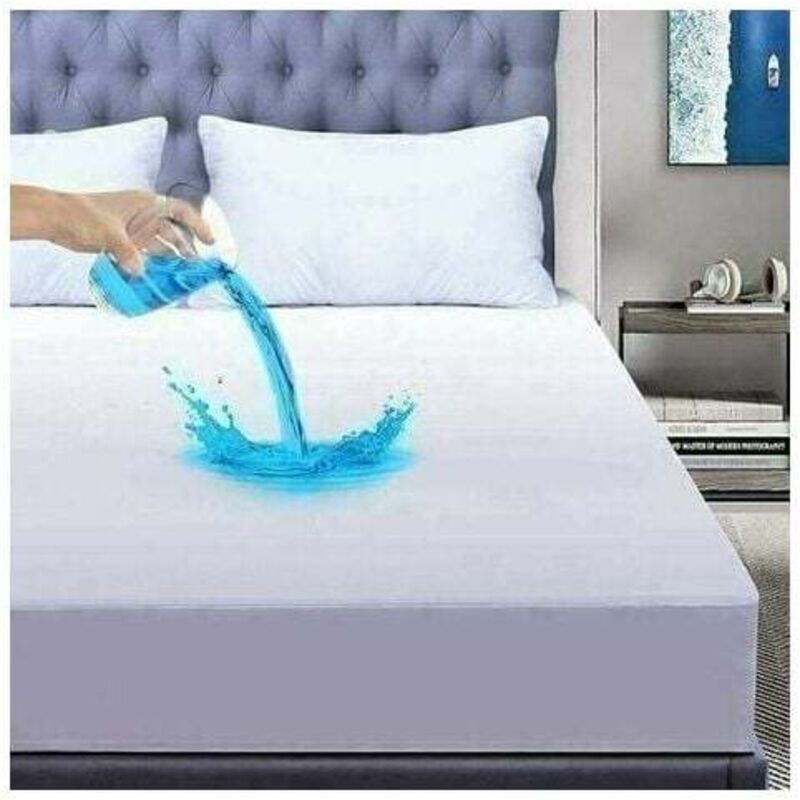 Waterproof Mattress Protector, Soft, Breathable, Anti-Mite, Deep Pocket, Hypoallergenic Mattress Pad, 140 x 200 cm, 30 cm - Image 1
