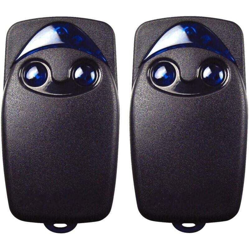 2 Pcs Flo2r-S 433.92 MHz 2-Button Electric Garage Door Remote Control, Compatible with the Nice Remote Garage Door Remote Control - Image 1