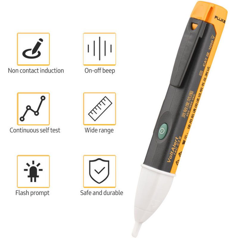 Mini Portable Electrical Test Pen, Non-Contact Voltage Tester, High-Precision Voltage Detection Tool, AC Voltage Detection 200-1000V - Image 3