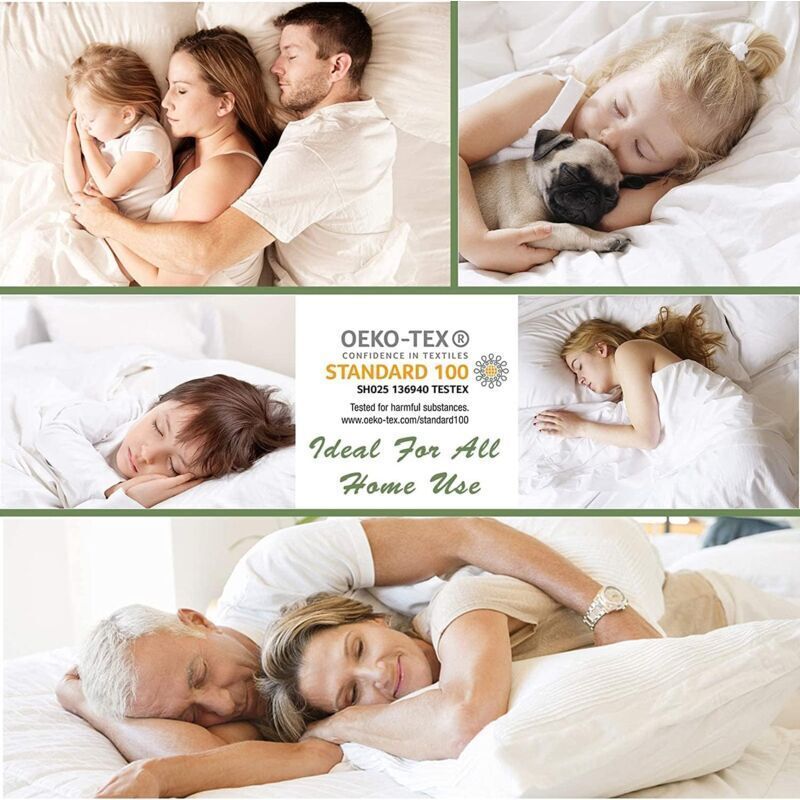 Waterproof Bamboo Mattress Protector, Soft and Hypoallergenic, Anti-Dust Mite and Bacteria, Breathable, 200 x 200 cm, 30 cm - Image 4