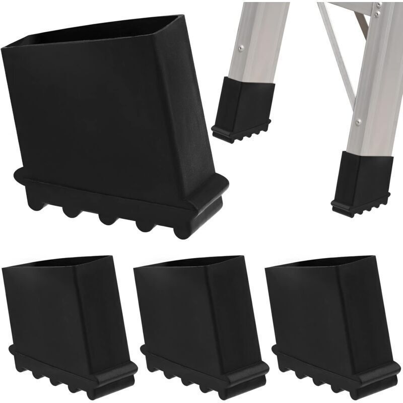 4 Pcs Replacement Rubber Ladder Feet for Ladder, Ladder, Rubber Feet, Replacement Feet, Spare Parts - Image 1