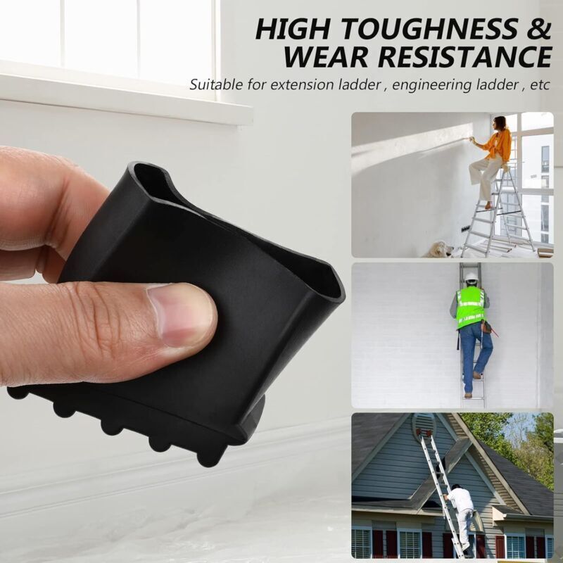 4 Pcs Replacement Rubber Ladder Feet for Ladder, Ladder, Rubber Feet, Replacement Feet, Spare Parts - Image 3