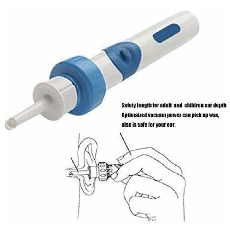 Automatic Ear Cleaner, Electric Vacuum Earwax Suction Device, Ear-Pick Cleaning Tools Set for Adults and Children, Battery Included - Image 4