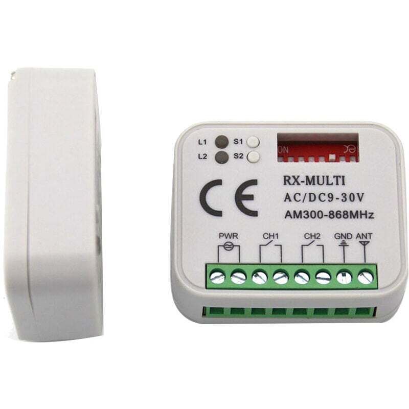 Remote Receiver for Garage Door 433 868 MHz RX Multi 300-900 MHz AC DC 9-30V Receiver with Remote Control - Image 4