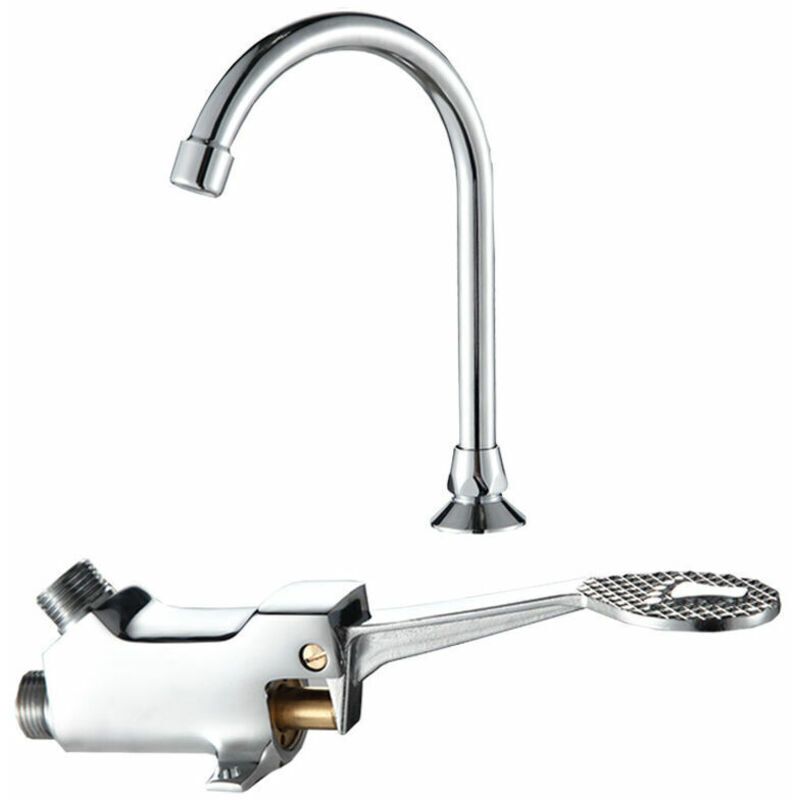 Foot Pedal Tap, Kitchen Sink Tap, Bathroom Tap, Basin Mixer Tap, Foot Control Tap - Image 2