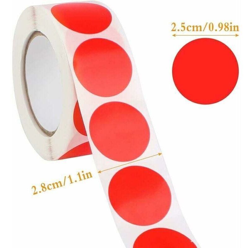 3000 Pcs Round Self-Adhesive Stickers, Round Colored Stickers, Round Self-Adhesive Labels for Home and Office Supplies - Image 2