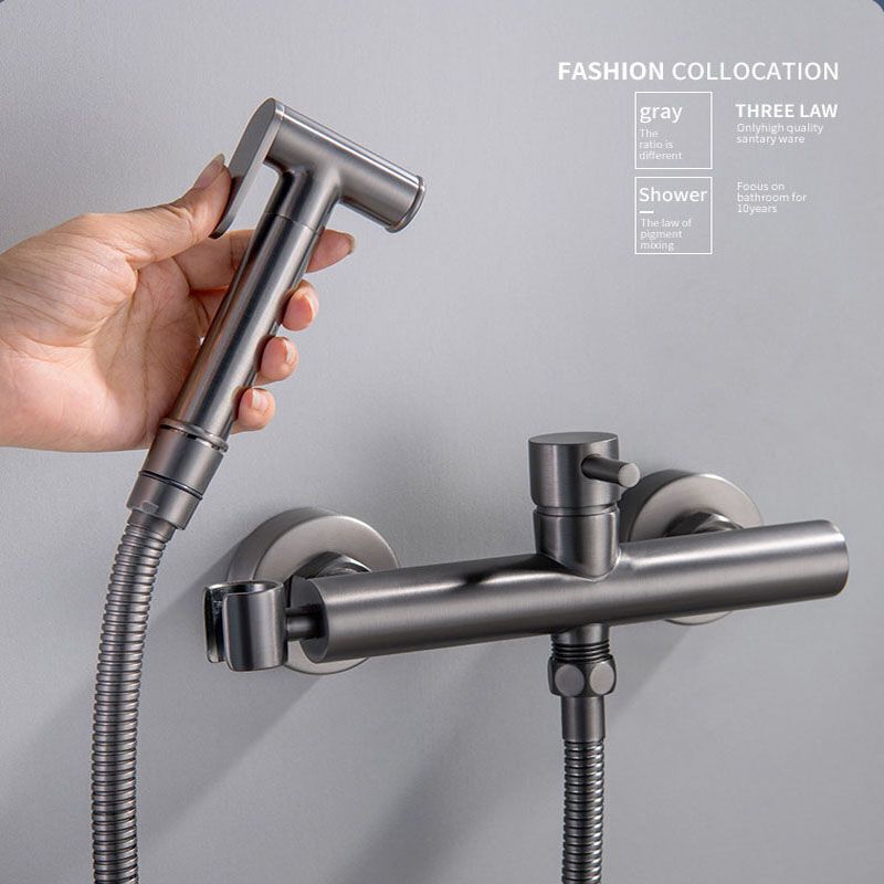 Bathroom Concealed Bidet Shower Set, Hot and Cold Hand Spray, Hot Water Toilet, Black - Image 4