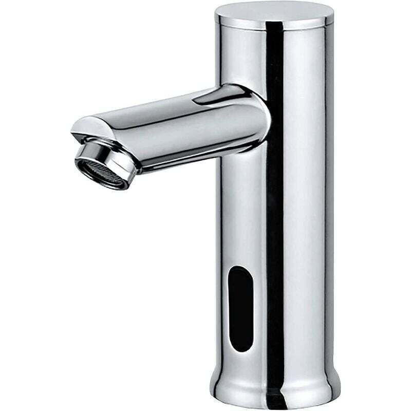 Electronic Washbasin Tap, Tap with Automatic Water Sensor, Cold - Image 1
