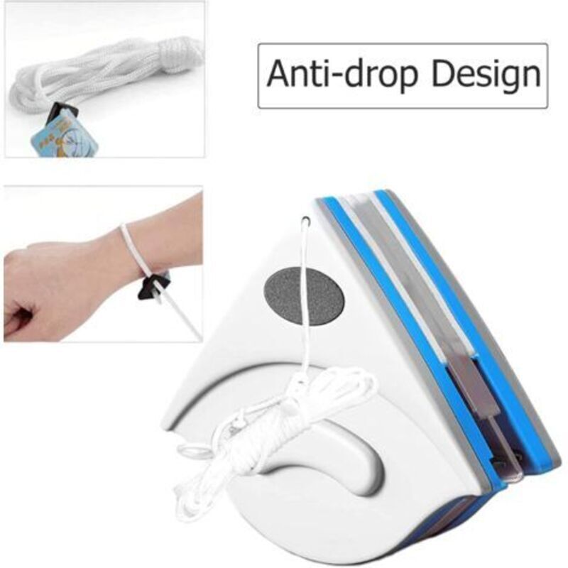 Magnetic Double Glazing Window Cleaner, Double-Sided Window Cleaning Brush, Interior Window Cleaner for Glass, with Anti-Drop Cord, 3-8 mm - Image 4